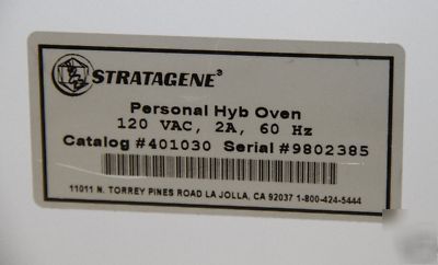 Stratagene hyberization oven model personalhyb 401030