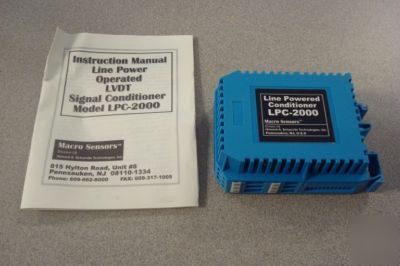 New macro sensors line powered conditioner lpc-2000