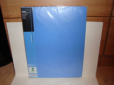 New pentel recycology display book wing pocket blue