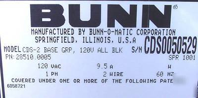 Nice refurbished bunn cds-2 frozen drink slush machine