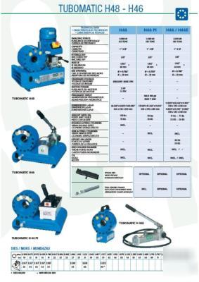 New o+p manual hose crimper model H46 up to 1