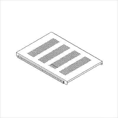 Sliding shelf for dual adjustable rack 21