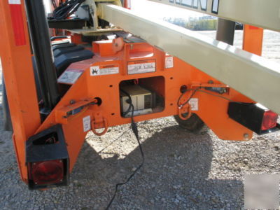 2005 jlg t-350 electric trailer mounted boom lift