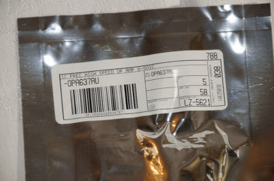 (5) OPA637AU OPA637 637 burr brown nos sealed 8-soic