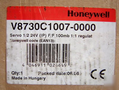 Honeywell V8730C1007 servo regulated gas / air valve 