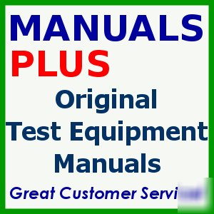 Hp model 1820A operating and service manual