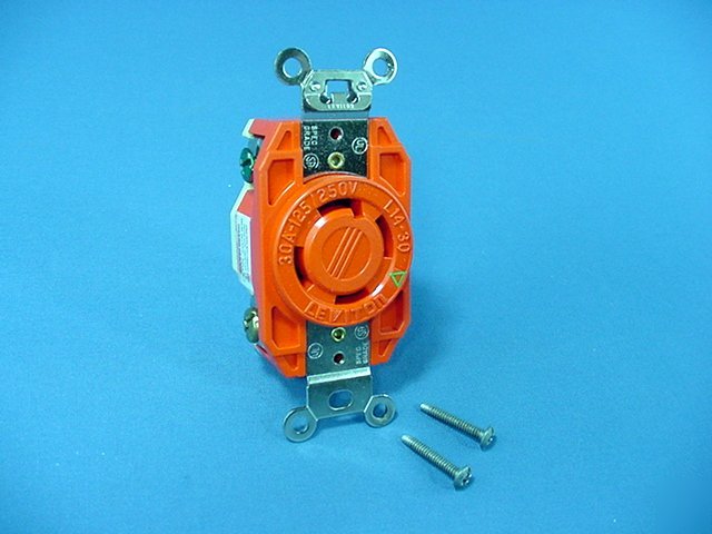 Leviton L14-30 iso gnd locking receptacle 125/250V 30A