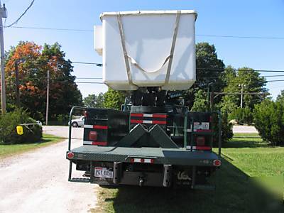 91 2 person ford diesel bucket truck 70' ft. excell con