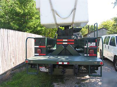 91 2 person ford diesel bucket truck 70' ft. excell con
