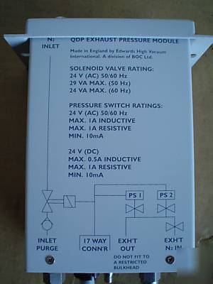 Edwards qdp exhaust pressure module A52850000 series 3