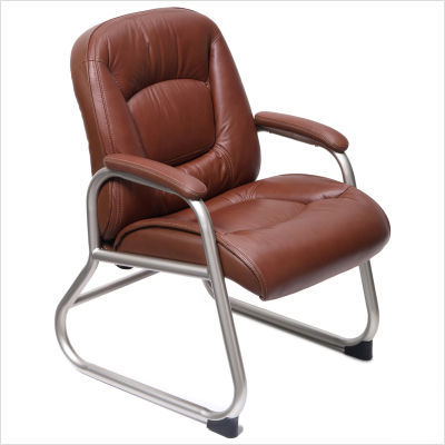 Ultimo ez-assemble guest chair saddle leather