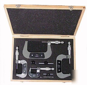 Outside micrometer set 0-4 x 0.001