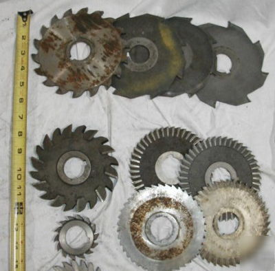 Assorted milling cutters. all 1-1/4â€ hole. 70% off 