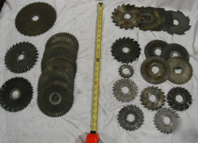 Assorted milling cutters. all 1-1/4â€ hole. 70% off 