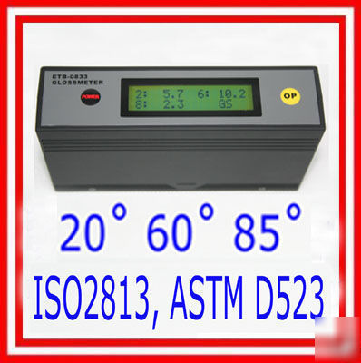 New glossmeter gloss meter 20Ëš 60Ëš 85Ëš self-calibration 