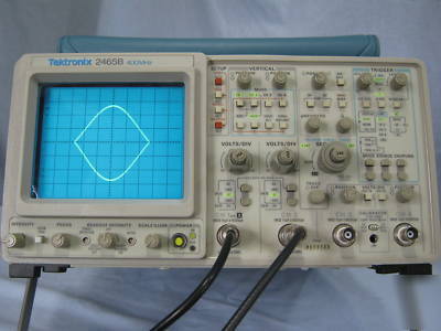 Tektronix 2465B 400 mhz oscilloscope -- superb w/ cal 