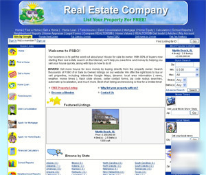 Realt estate website - 1 year hosting & free domain 
