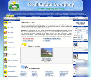 Realt estate website - 1 year hosting & free domain 