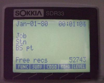 Sokkia SDR33 data collector 4MB with warranty sdr 33