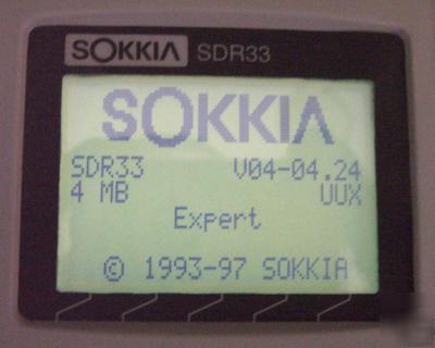 Sokkia SDR33 data collector 4MB with warranty sdr 33