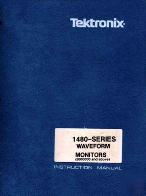 Tektronix 1480 series waveform monitor manuals cd