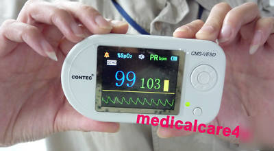 Visual electronic stethoscope SPO2,ecg,upload data,lcd