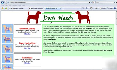 High profit - website for dog lovers - price reduced