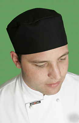 New chef's skull cap hat beanie black 1 size fits all