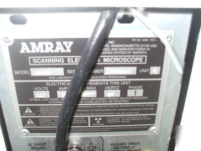 Amray 1820 digital image scanning elctron microscope