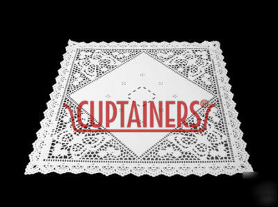 Brooklace - 14 inch square lace doilies