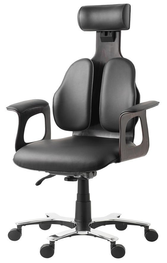 Executive office desk chair ergonomic headrest duoback