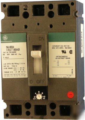 New ge tec circuit breaker 3P 100A TEC36100