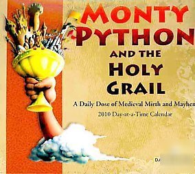 New -monty python holy grail 2010 calendar-free shipping