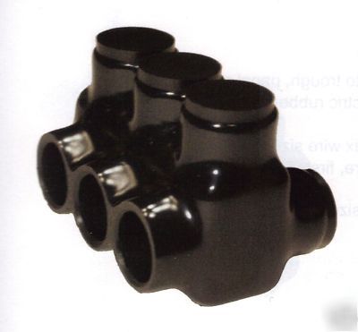11-port insulated multi cable connector, 2/0 - 14 