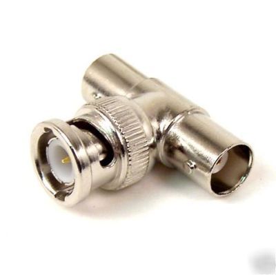 2 pack bnc connector coupler t splitter cb ham adapter