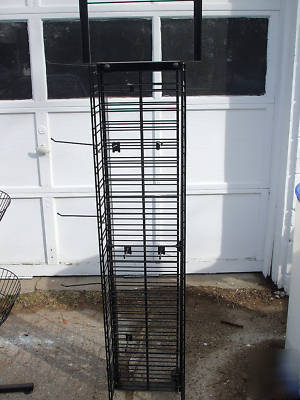7 commercial floor merchandise black display racks 