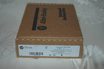 Allen bradley 1747-sn 'b'...good as sealed fs 