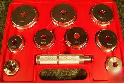 New bearing race and seal driver set with case 