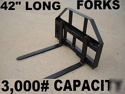 New skidsteer pallet forks 42