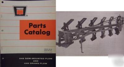Oliver 546, 446 moldboard plows parts manual