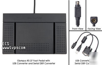 Olympus rs-27 RS27 foot pedal for computer transcribing