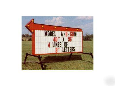 Readerboard marquee sign tracks & 6