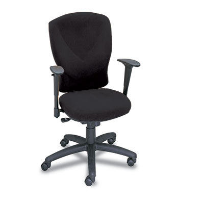 Safco vivid task chair, high back 5-360 swivel;, black