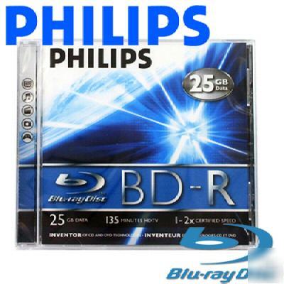 3 philips blu-ray 2X bd-r 25GB blu ray disc free ship 