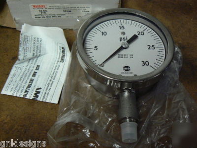 New u.s.gauge 151472â˜…316 stainless steelâ˜…30 psiâ˜…4