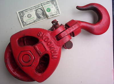 Nice skookum A6 snatch block [6 ton] logging pulley