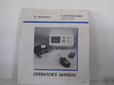 Motorola R2670 service monitor communications analyzer