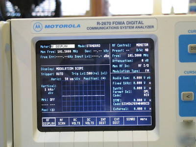 Motorola R2670 service monitor communications analyzer