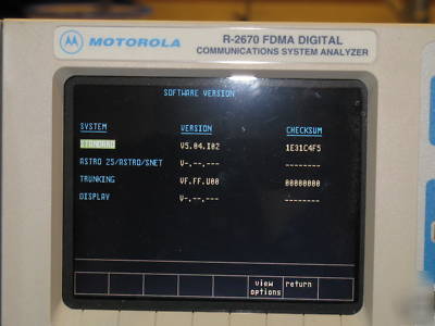 Motorola R2670 service monitor communications analyzer