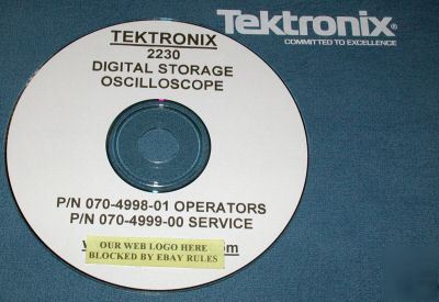 Tektronix 2230 service & operators manuals ( 2 volumes)